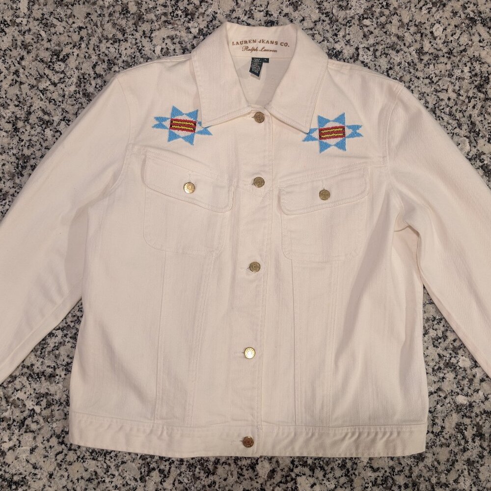 Vintage Ralph Lauren Native Beaded Jacket XL